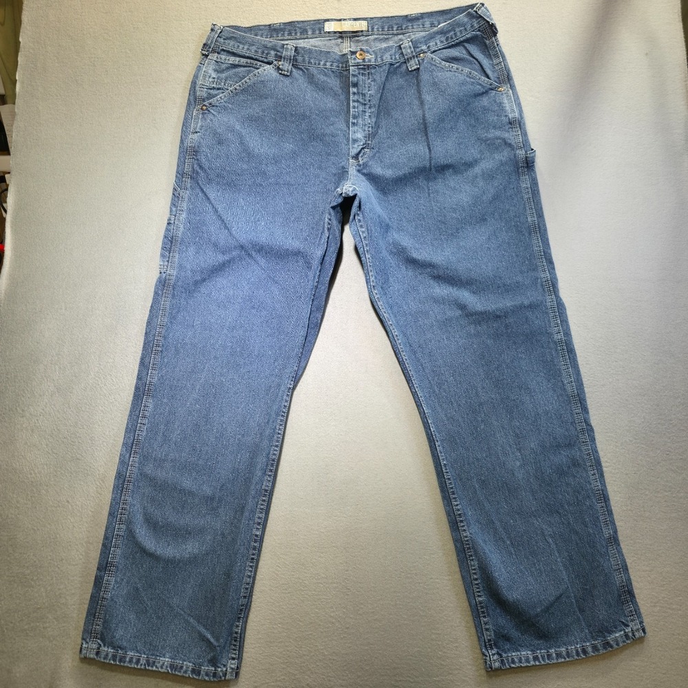 Lee Dungarees Men's Denim Blue Carpenter Jeans Size 42x32 Actual 40x33